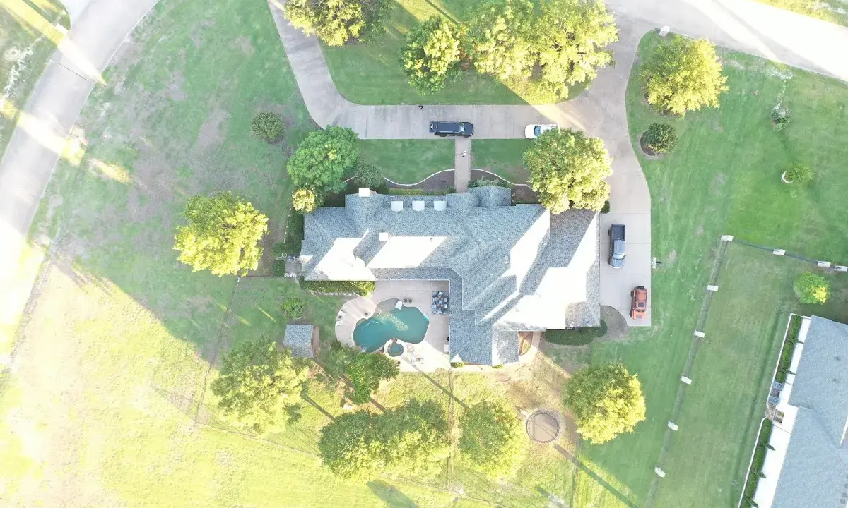 New shingle roof installation on a home in Harrisonville